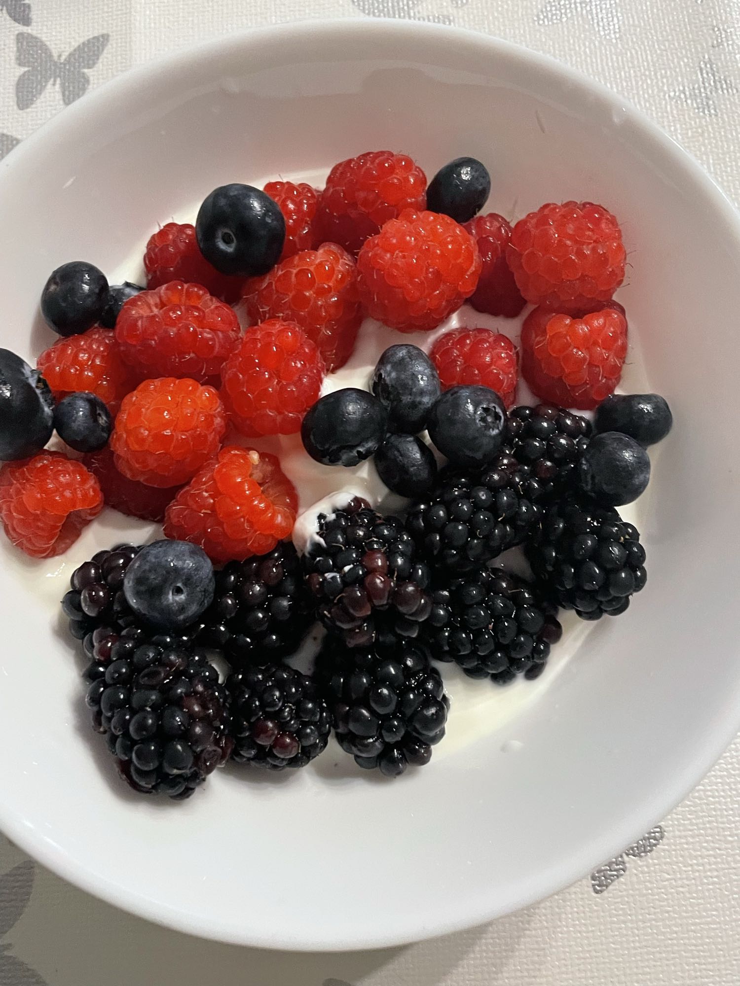 Beeren mit Joghurt
