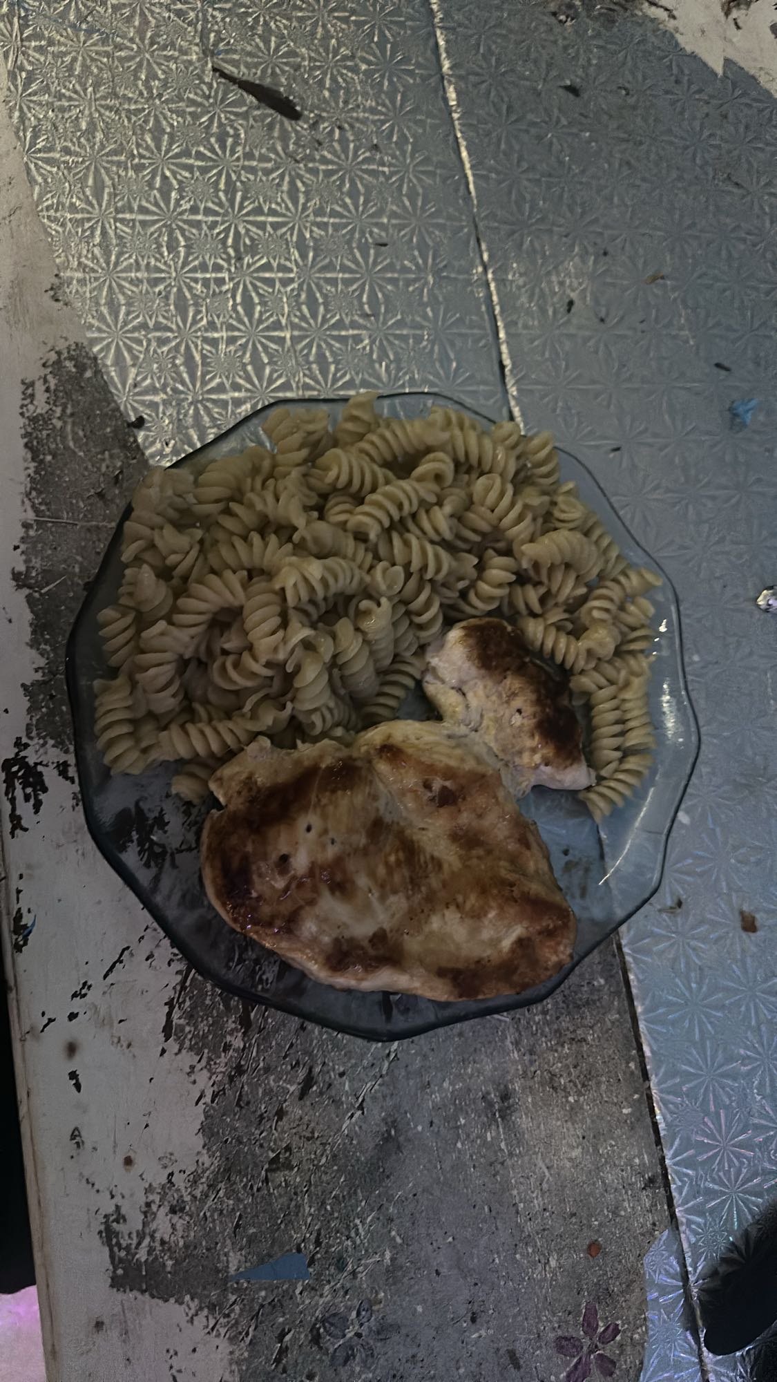 Pasta con pechuga de pollo