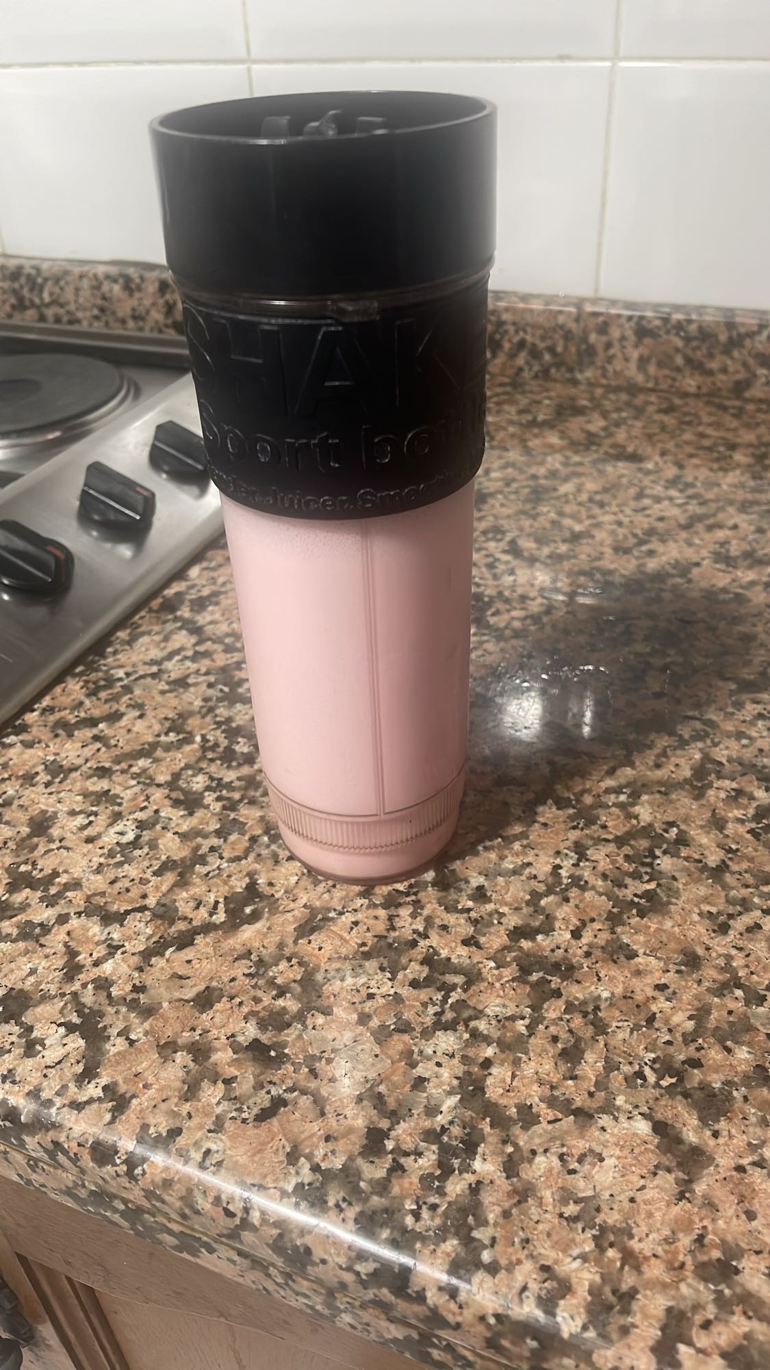 batido de fresa proteico