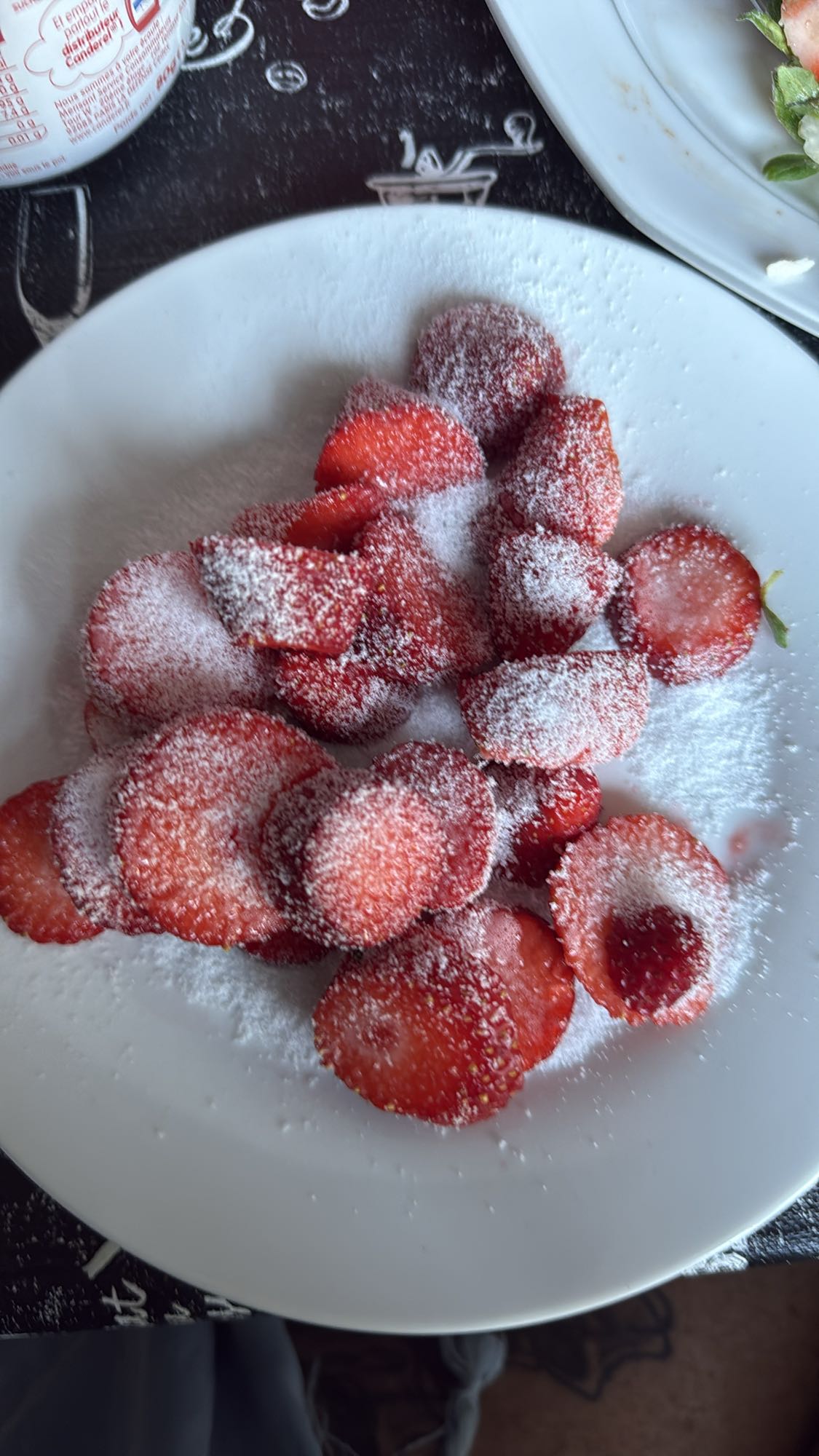 Fraises au sucre glace