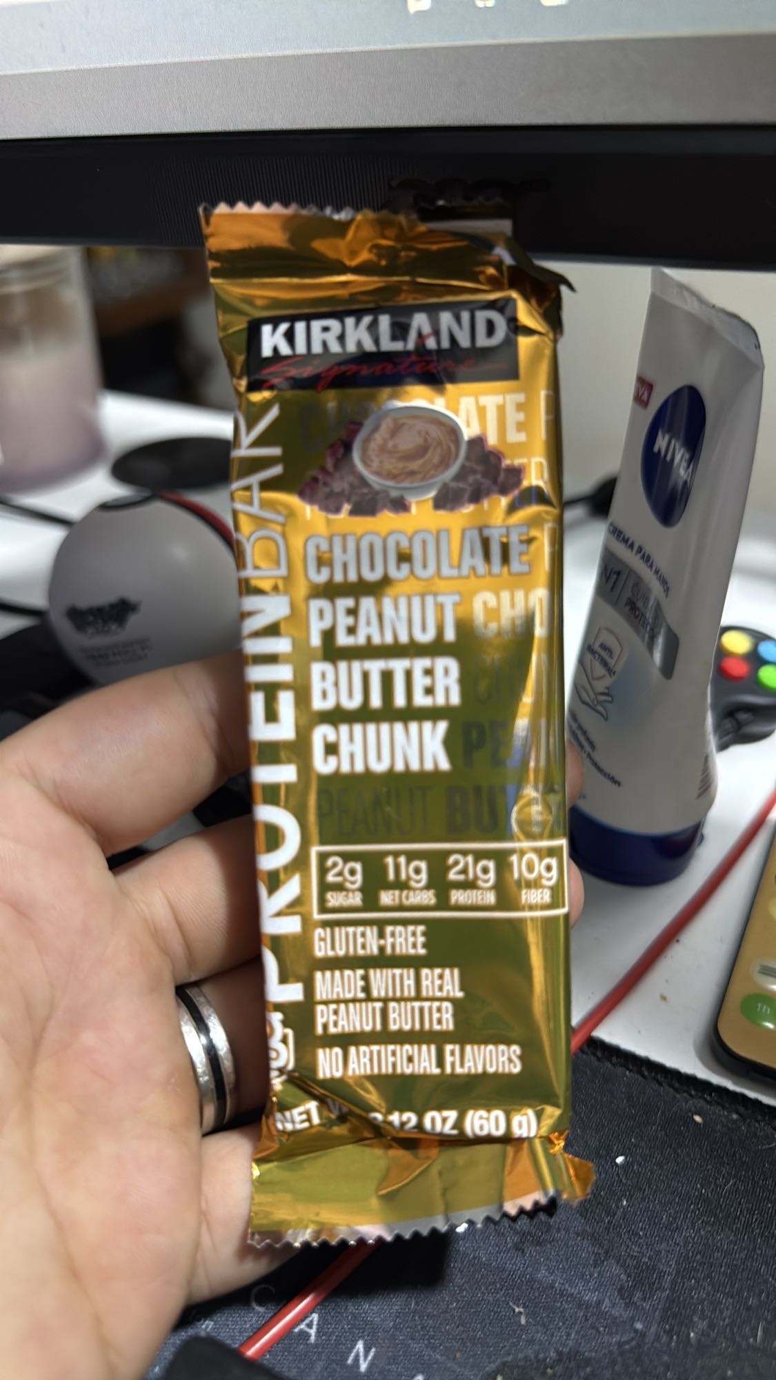 Barra proteína chocolate maní