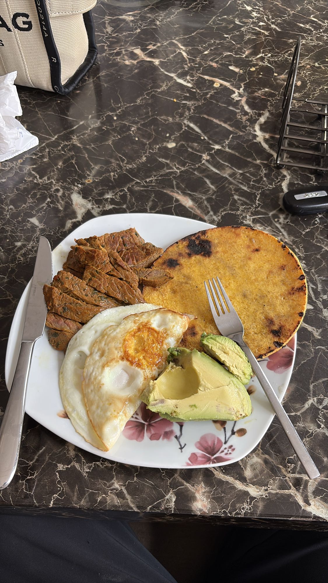 Steak, Egg & Tortilla Plate