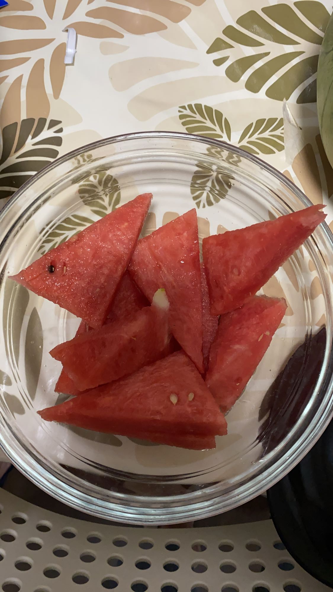 Sandía fresca en trozos