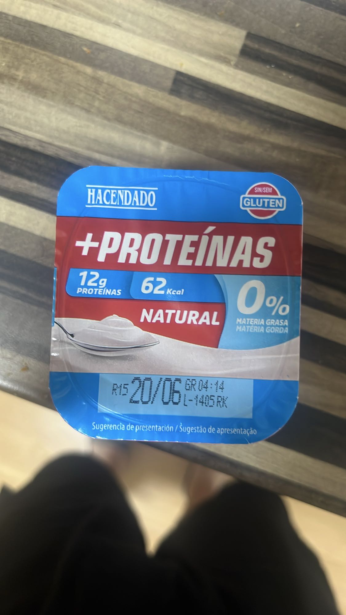 Yogur natural proteico