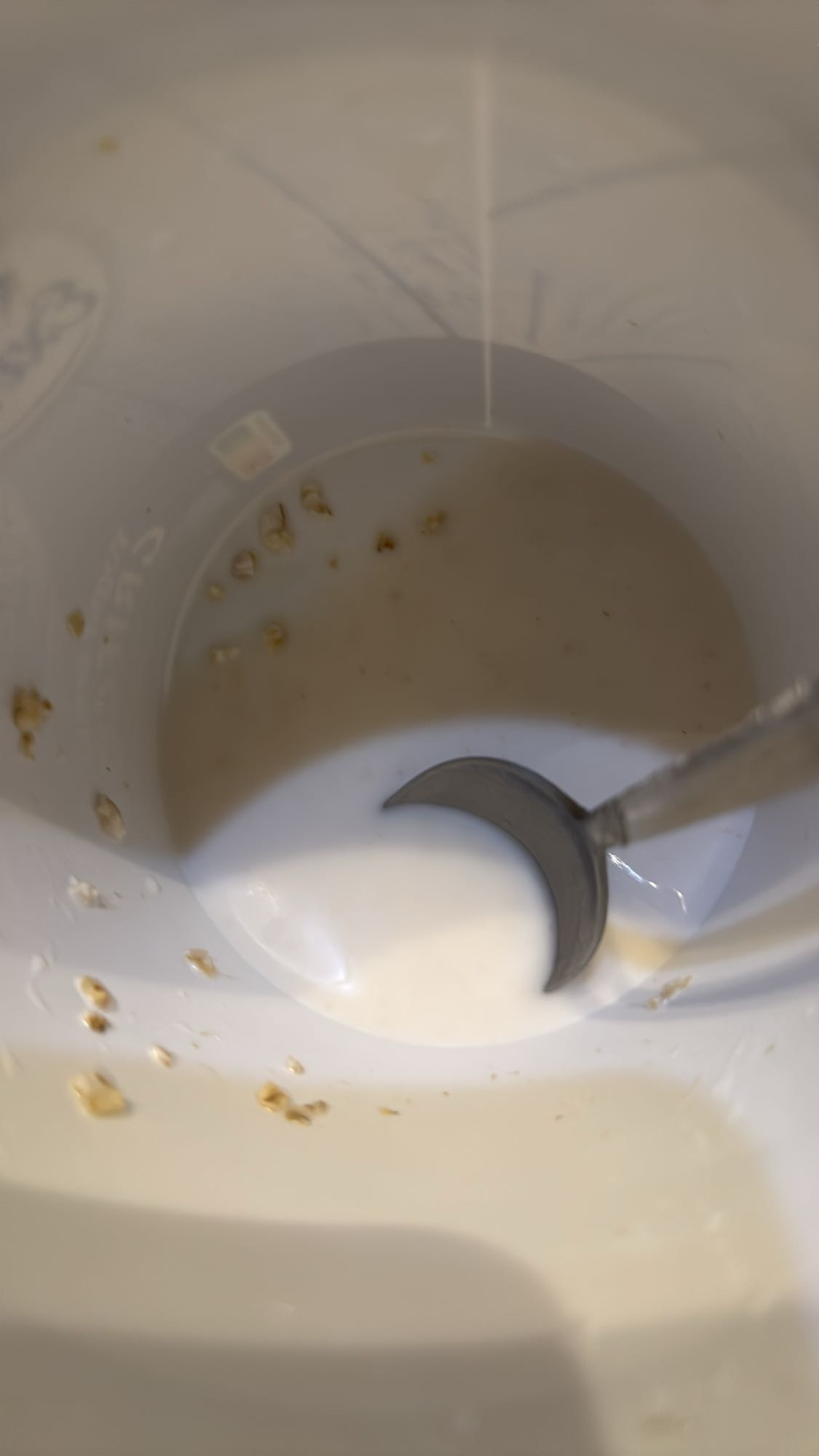 restos de leche con avena