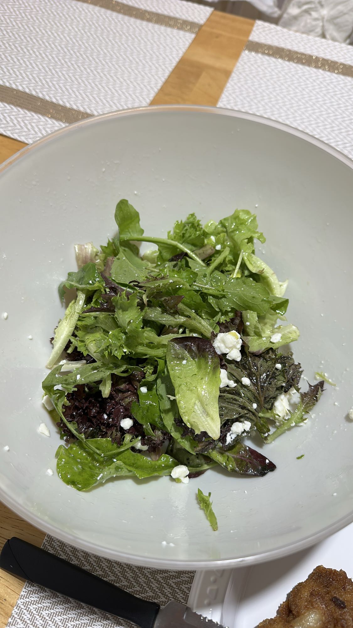 ensalada verde con queso