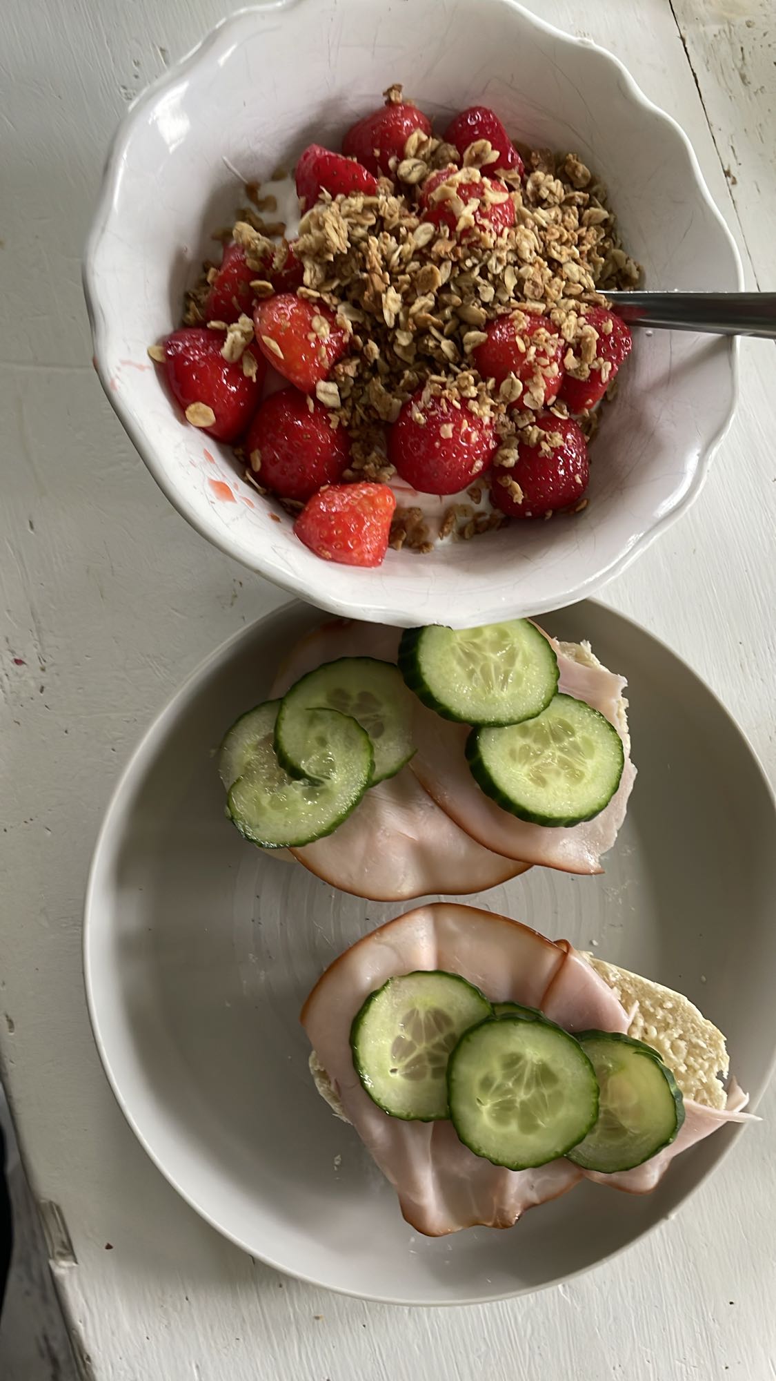 Kvarg med bär & smörgås