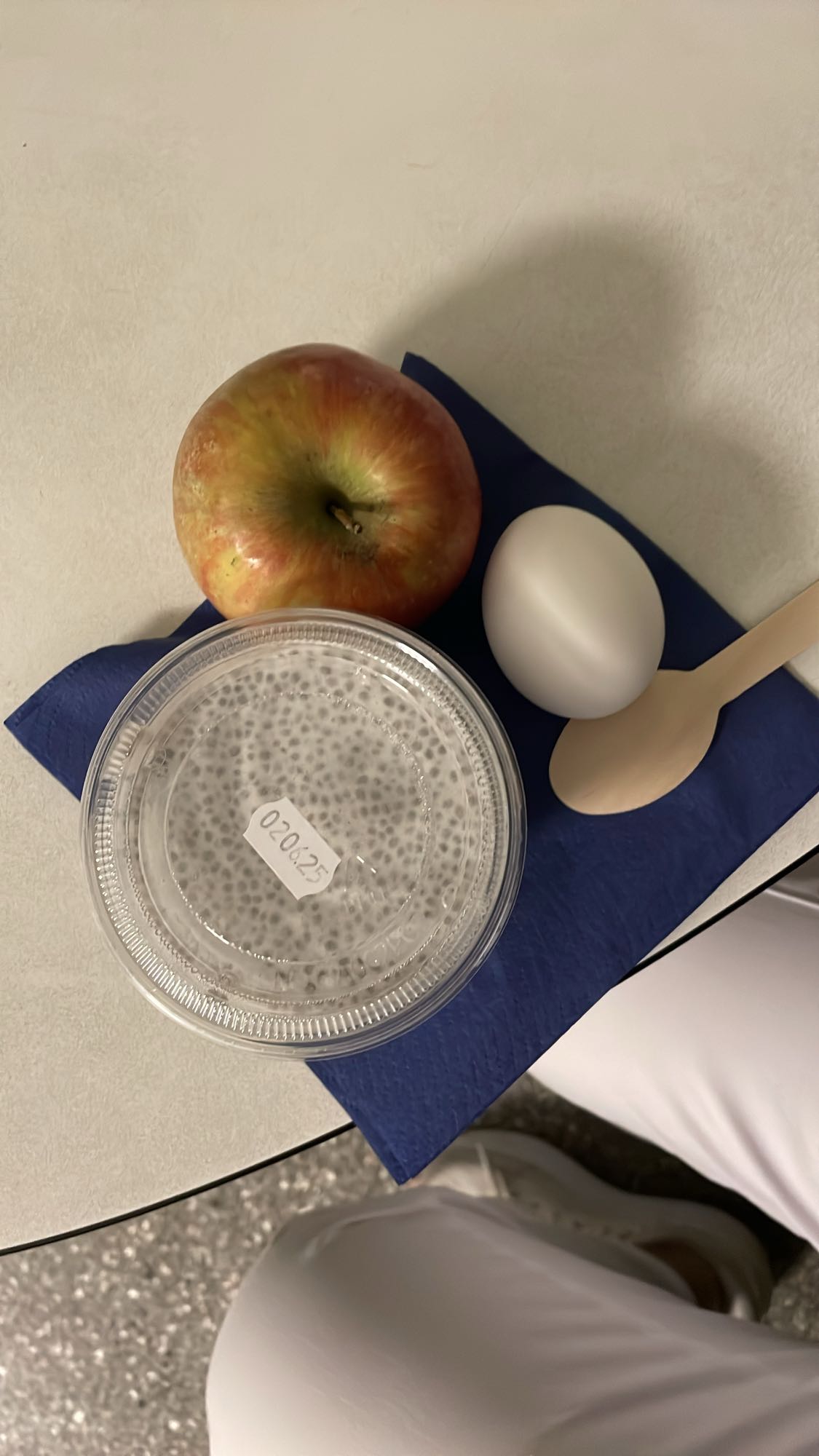 Chiapudding med ägg & äpple