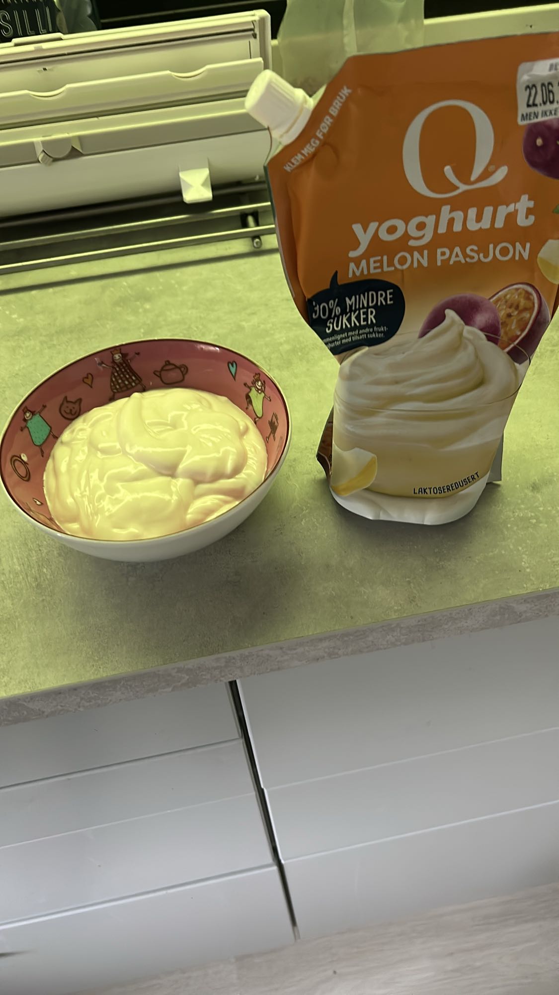 Yoghurt melon pasjon