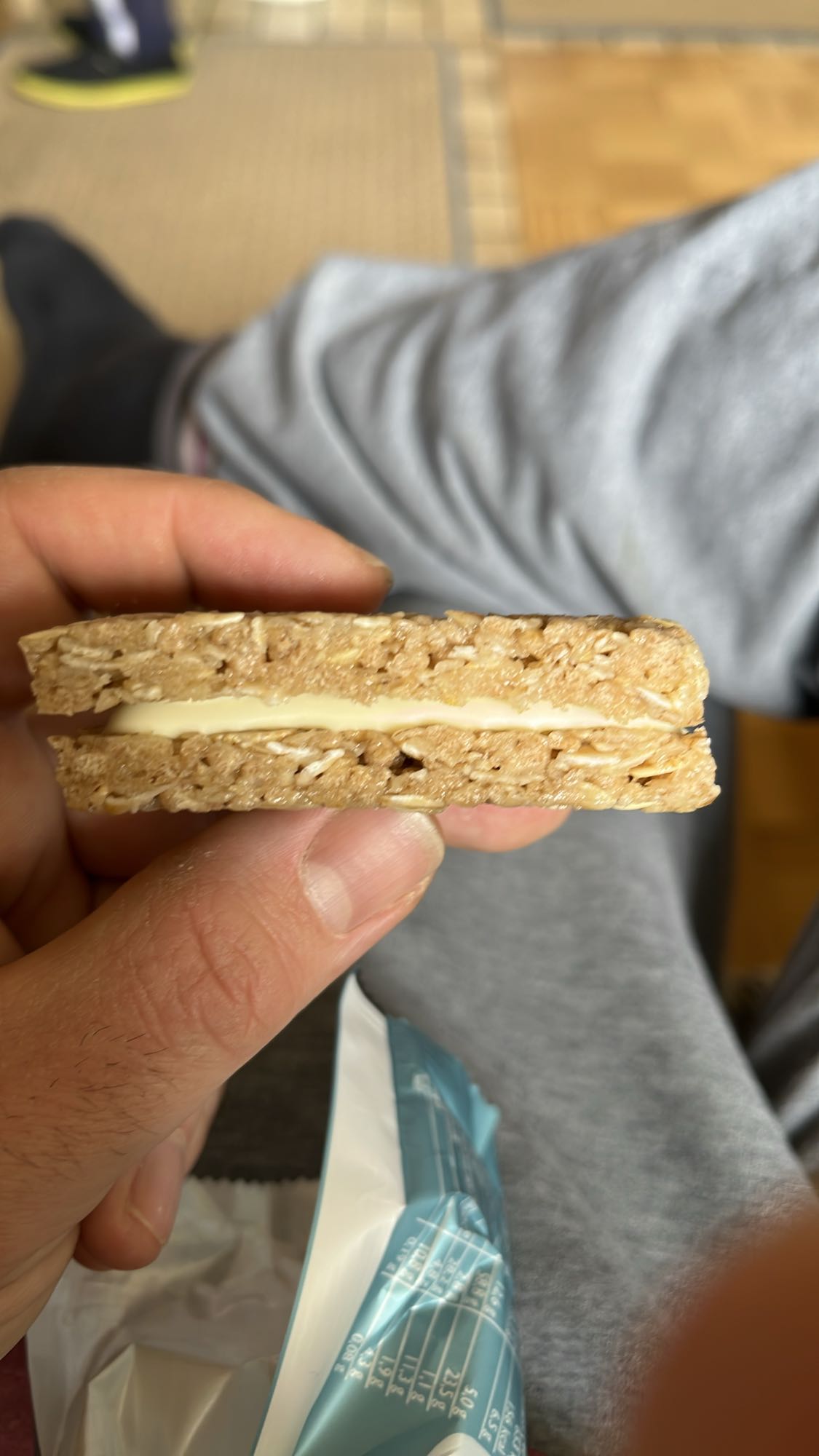 Hafer-Riegel mit Creme