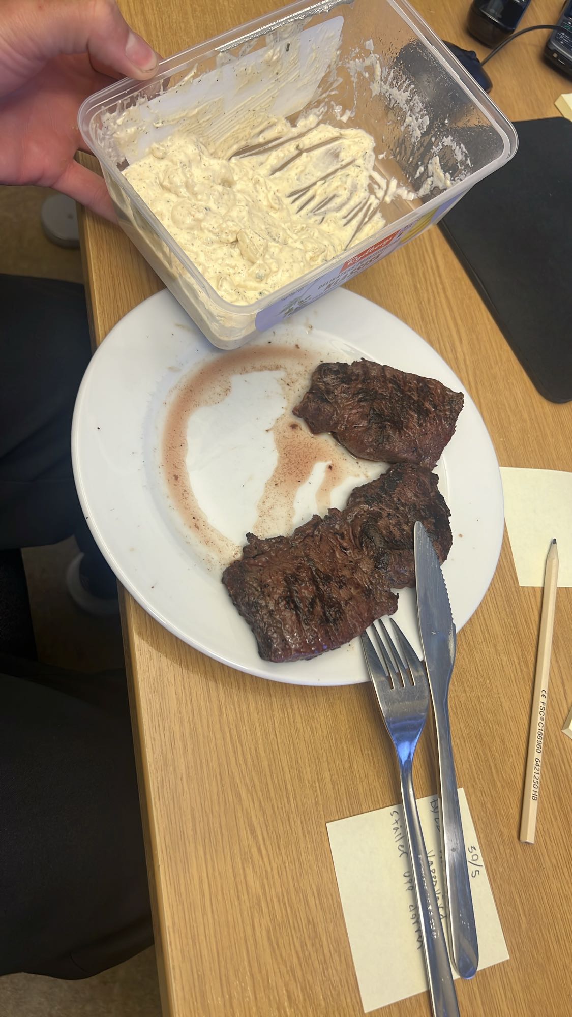 Biff med potatissallad