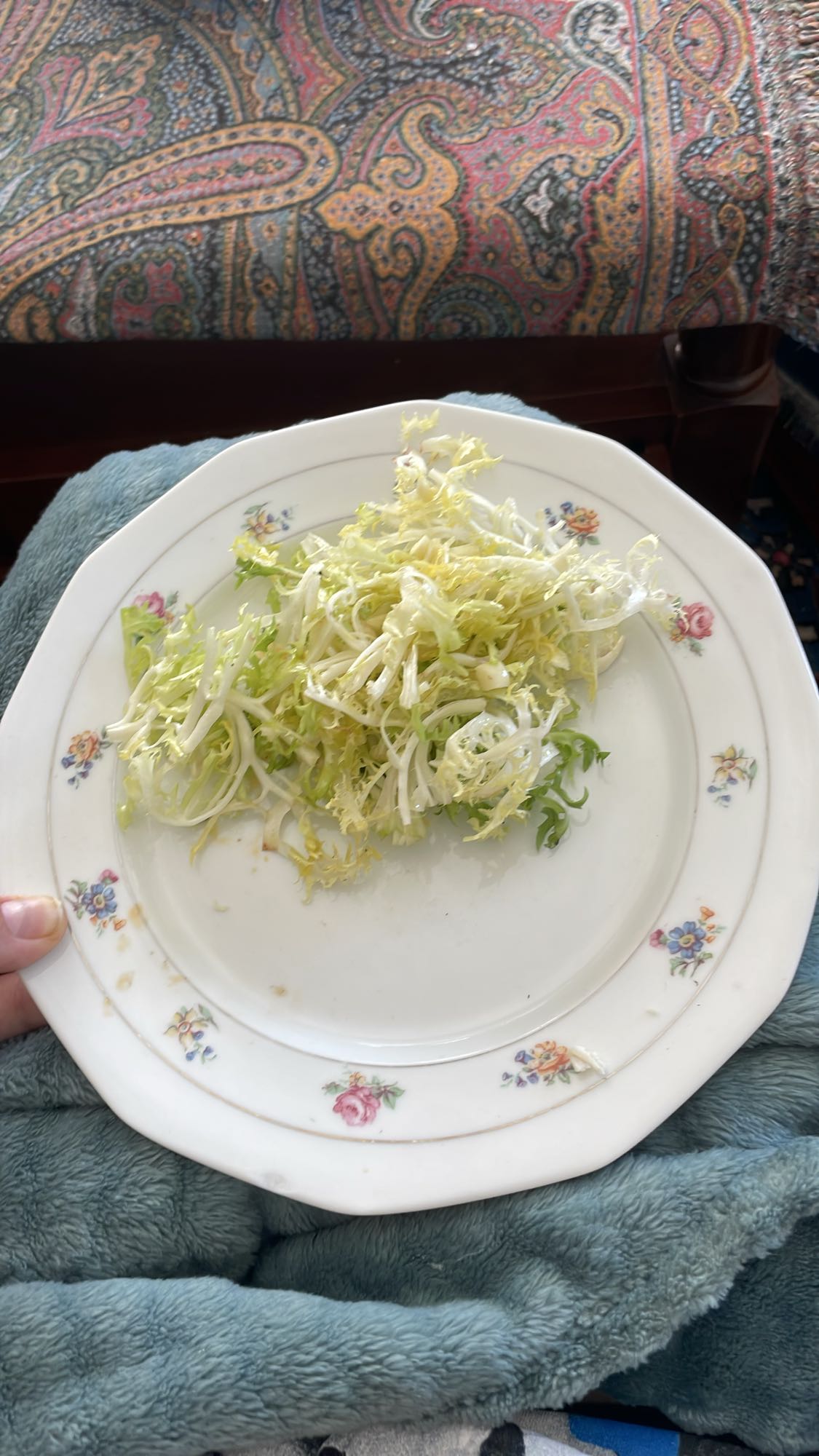 Simple frisée salad
