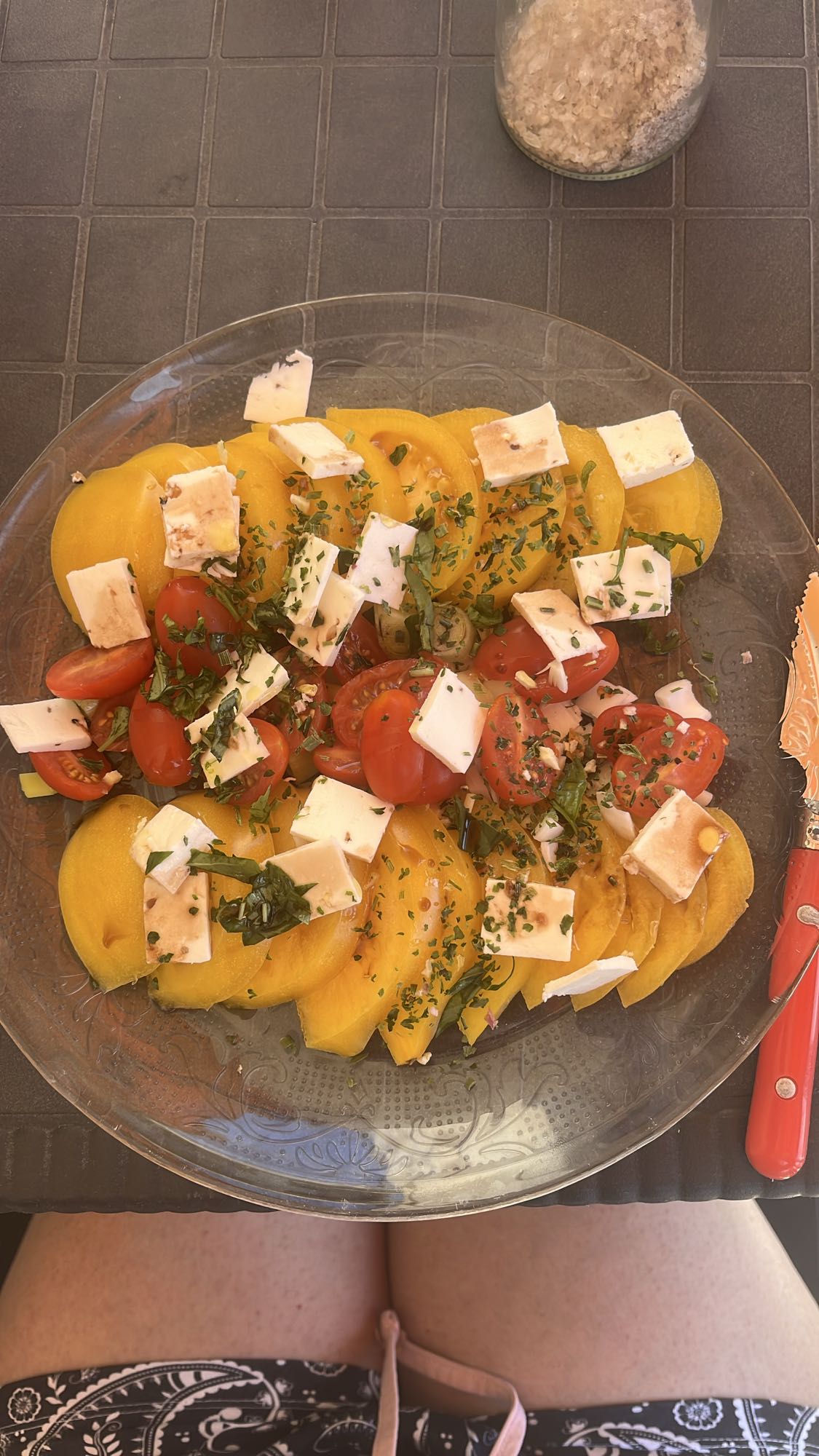 Salade tomate fromage