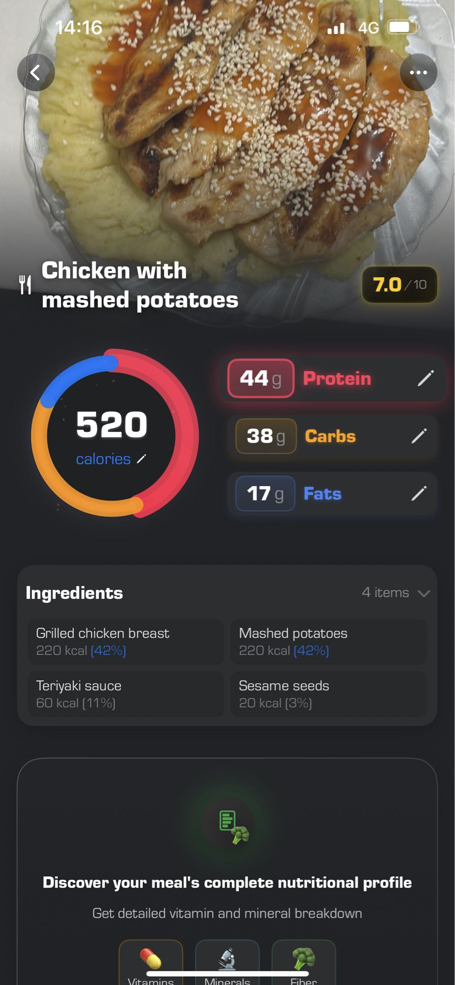 Chicken with mashed potatoes