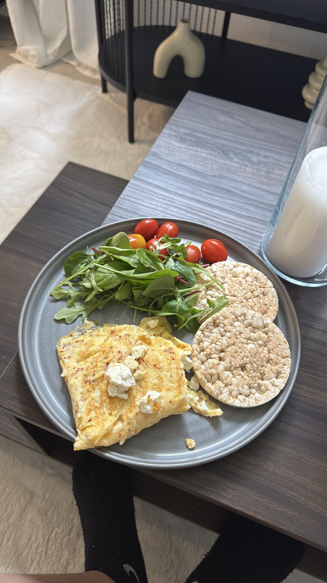 Omelett med grönsaker