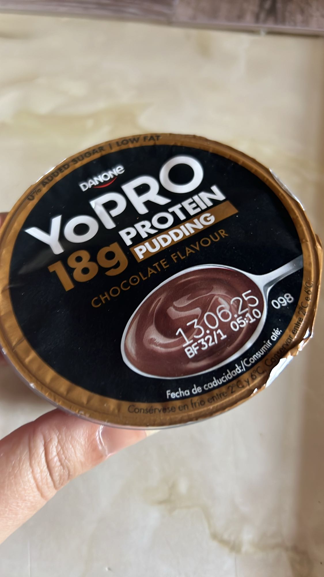 Pudín proteico chocolate