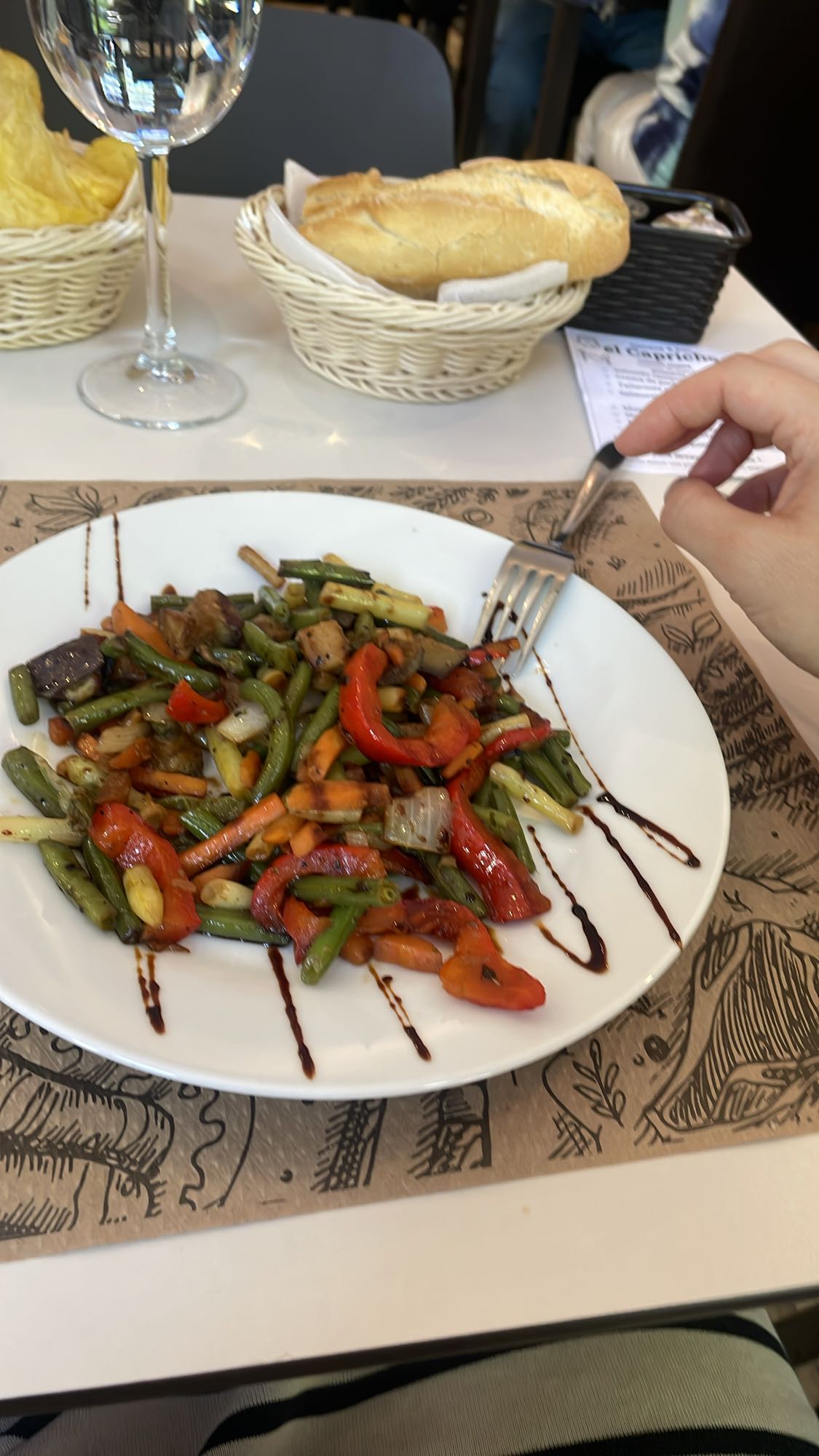 salteado de verduras