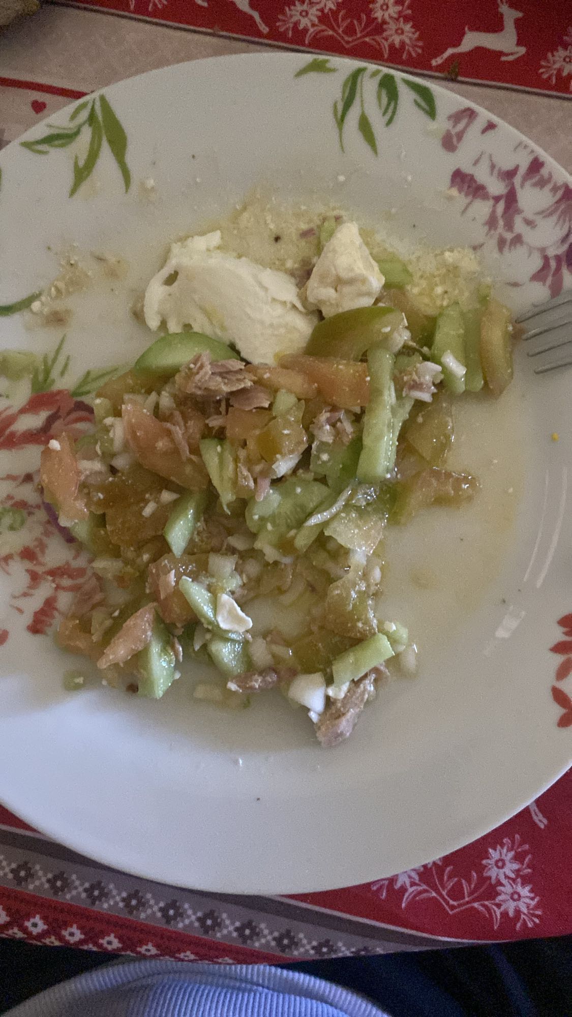 Tuna Salad with Cheese