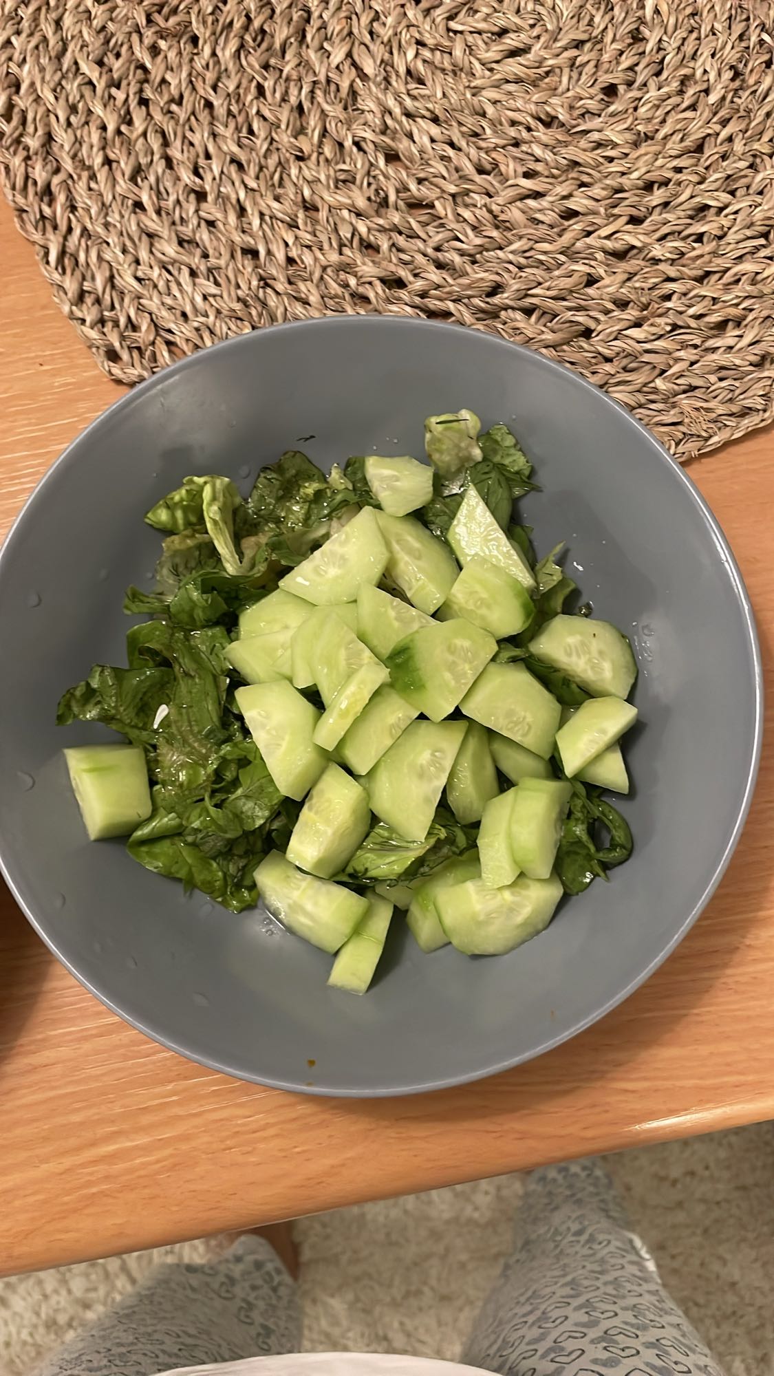 Cucumber Lettuce Salad
