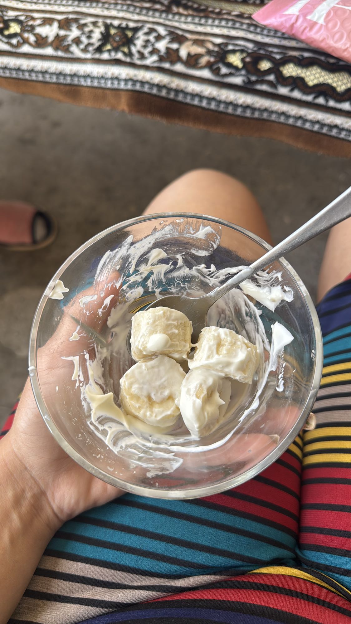 банан с йогуртом