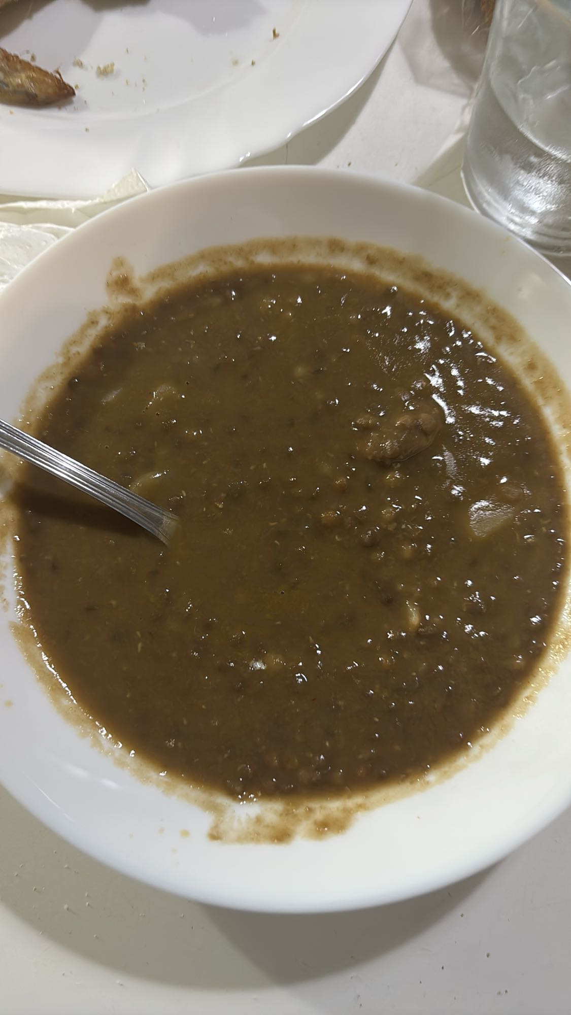 sopa de lentejas
