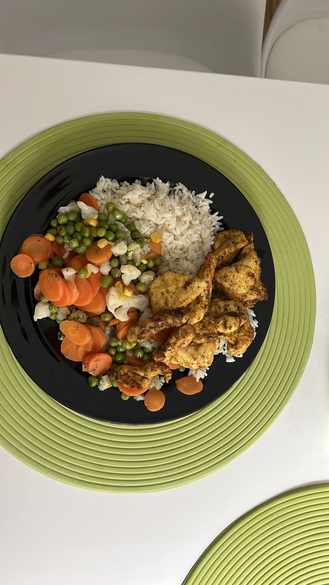 Kurczak z ryżem i warzywami