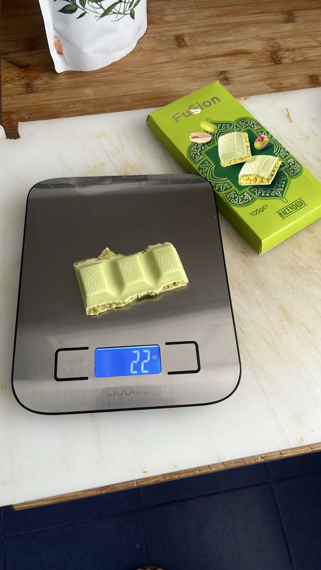 chocolate blanco pistacho