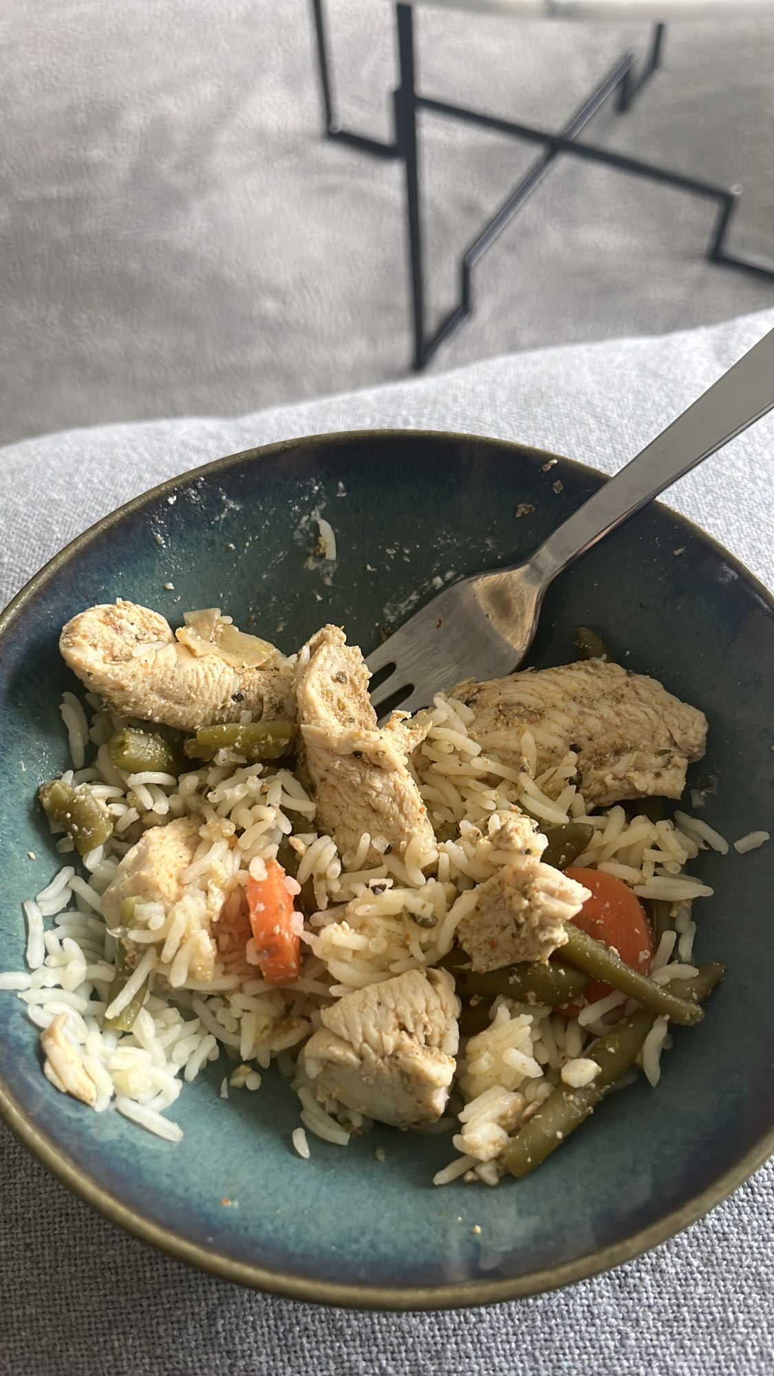 Kyckling med ris och grönsaker