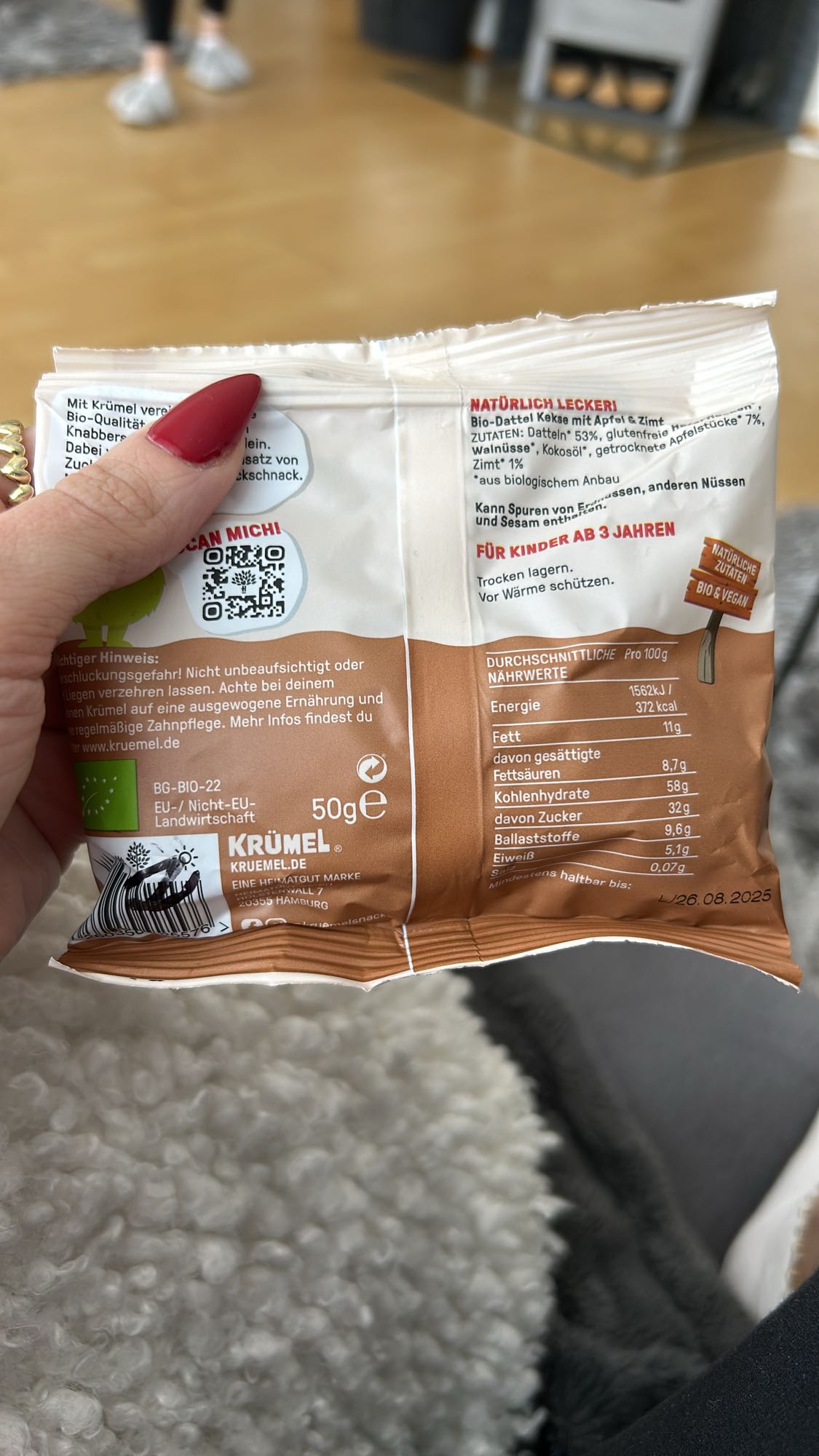 Dattel-Apfel-Zimt Keks