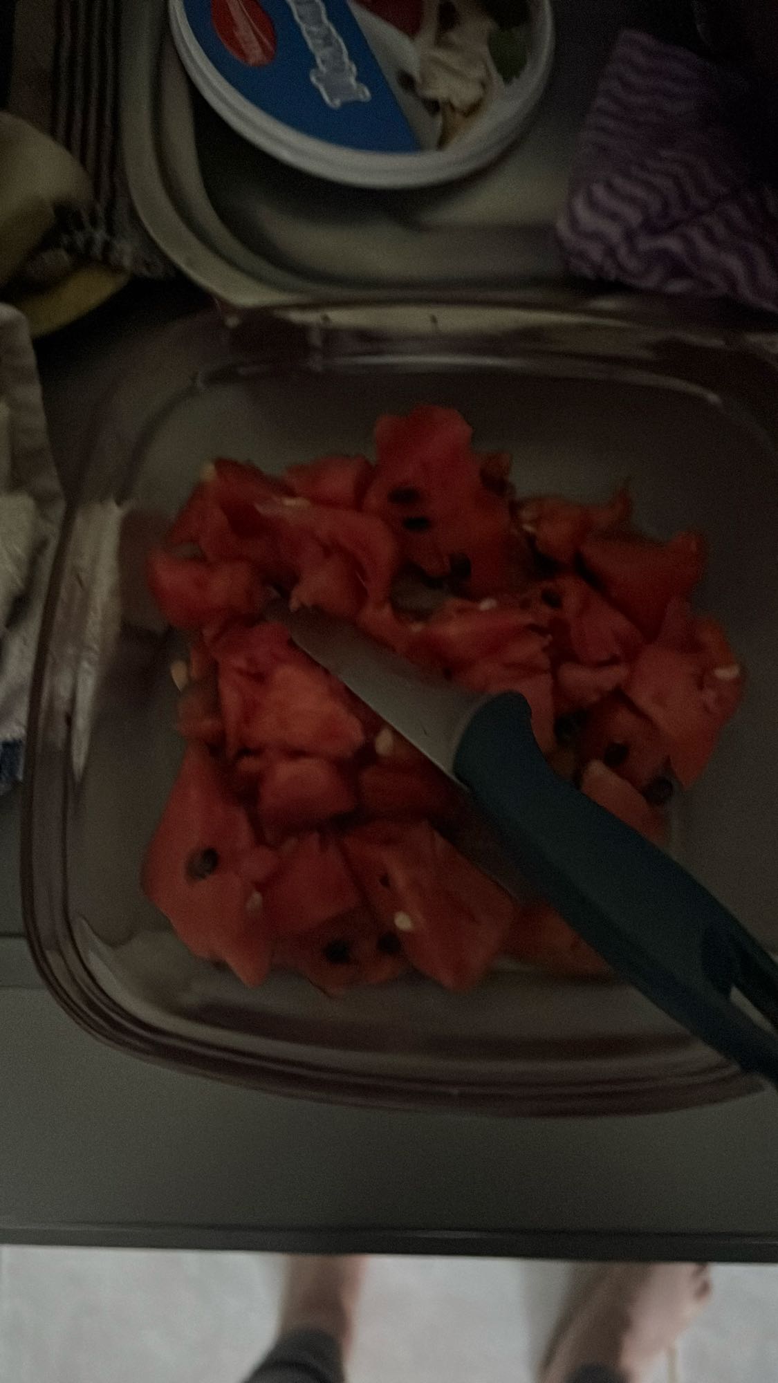 Cuburi de pepene roșu