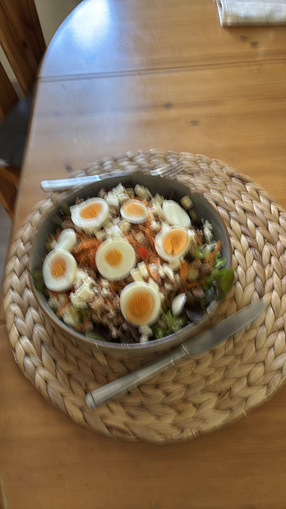 Eiersalat mit Thunfisch