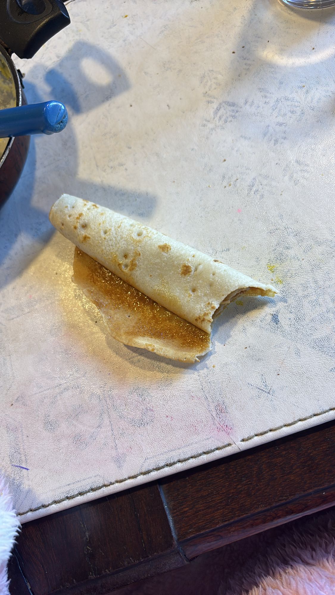 Tortilla con mermelada