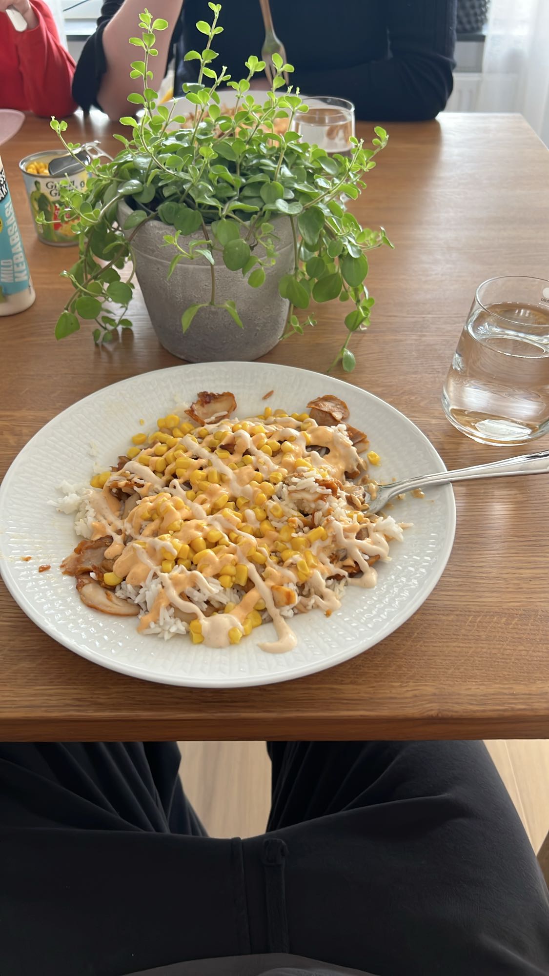 Ris med kyckling och majs