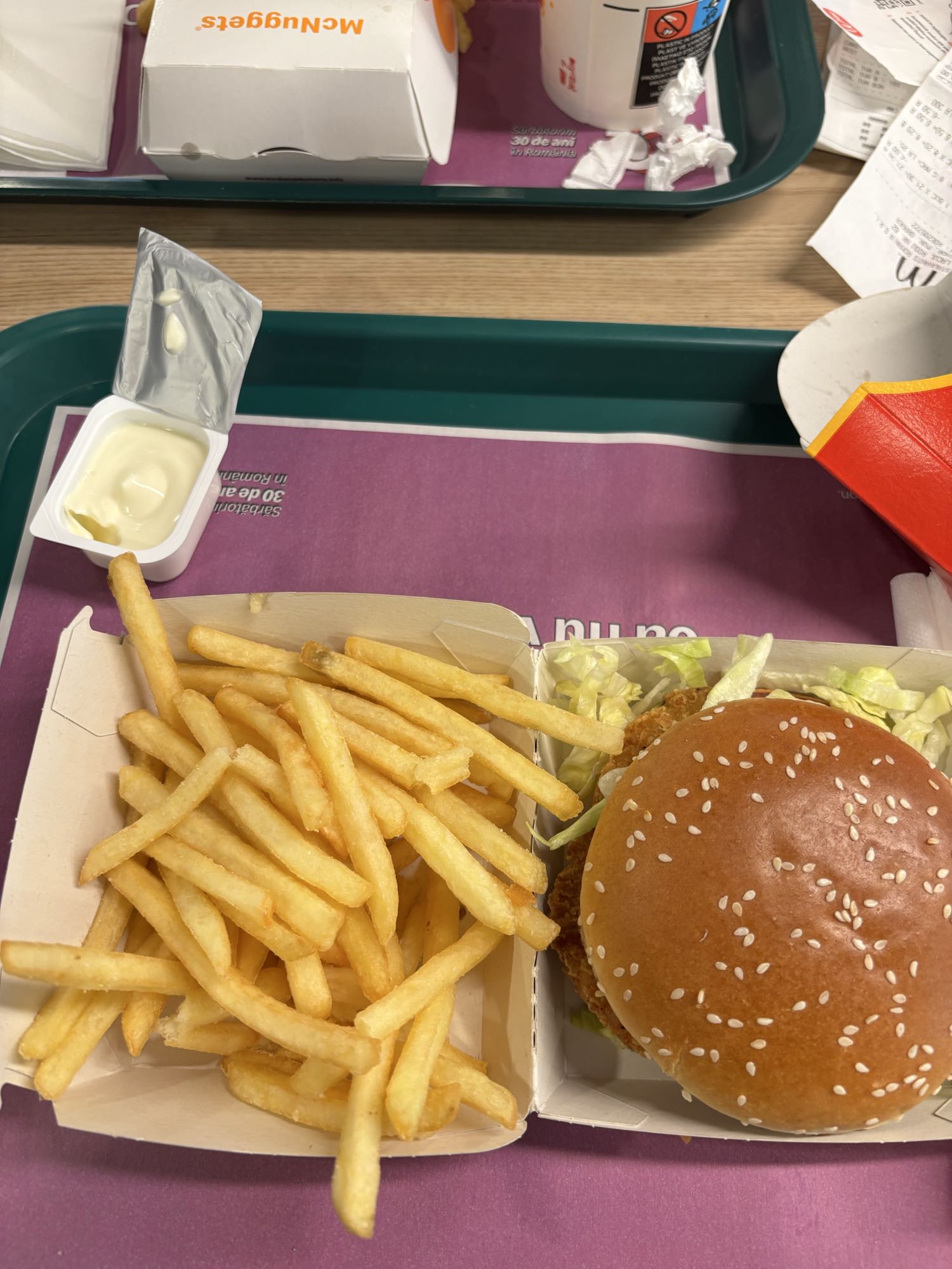 Sültkrumpli és csirke burger