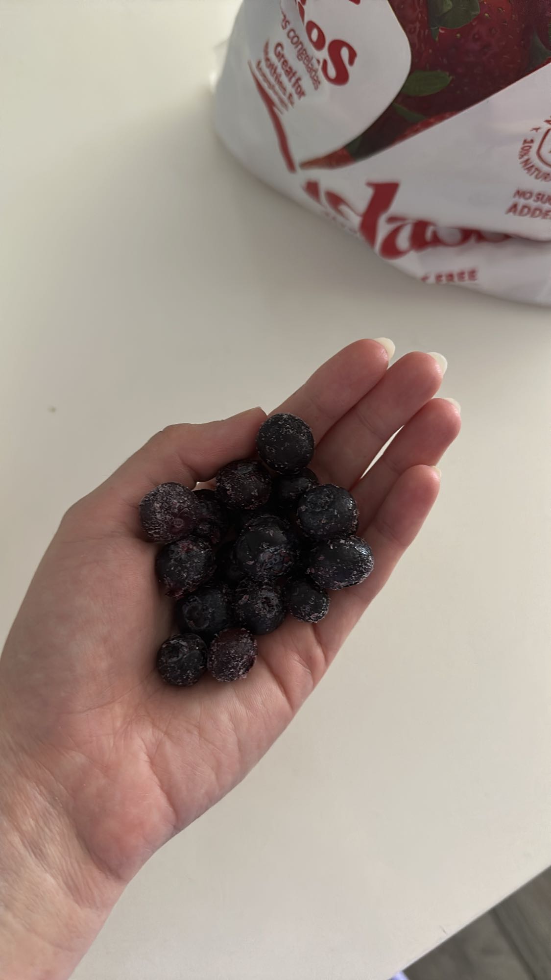 arándanos congelados