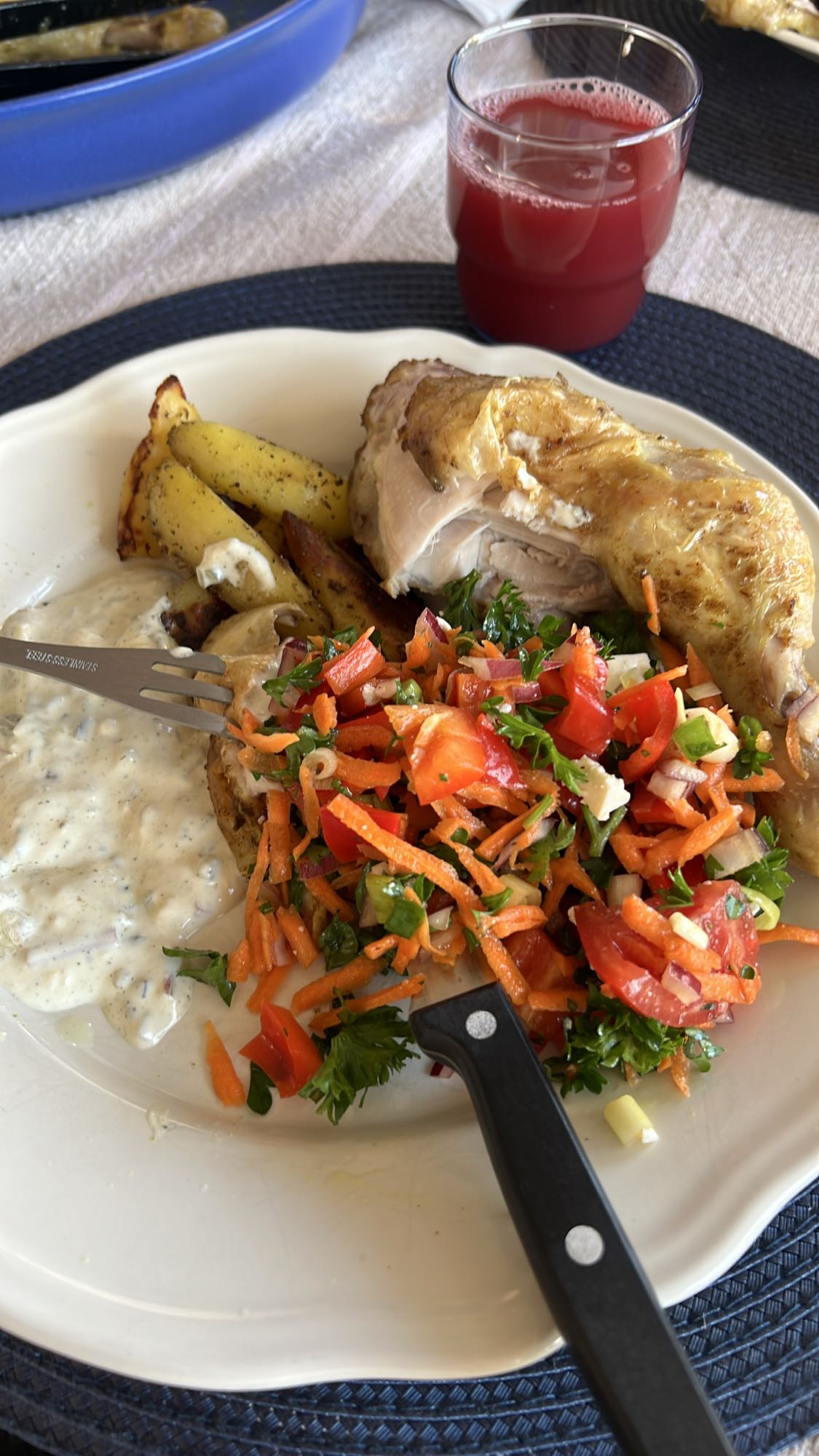 Kyckling med potatis & sallad