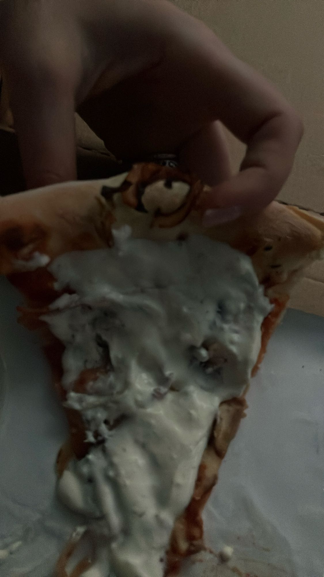 Pizza z sosem czosnkowym