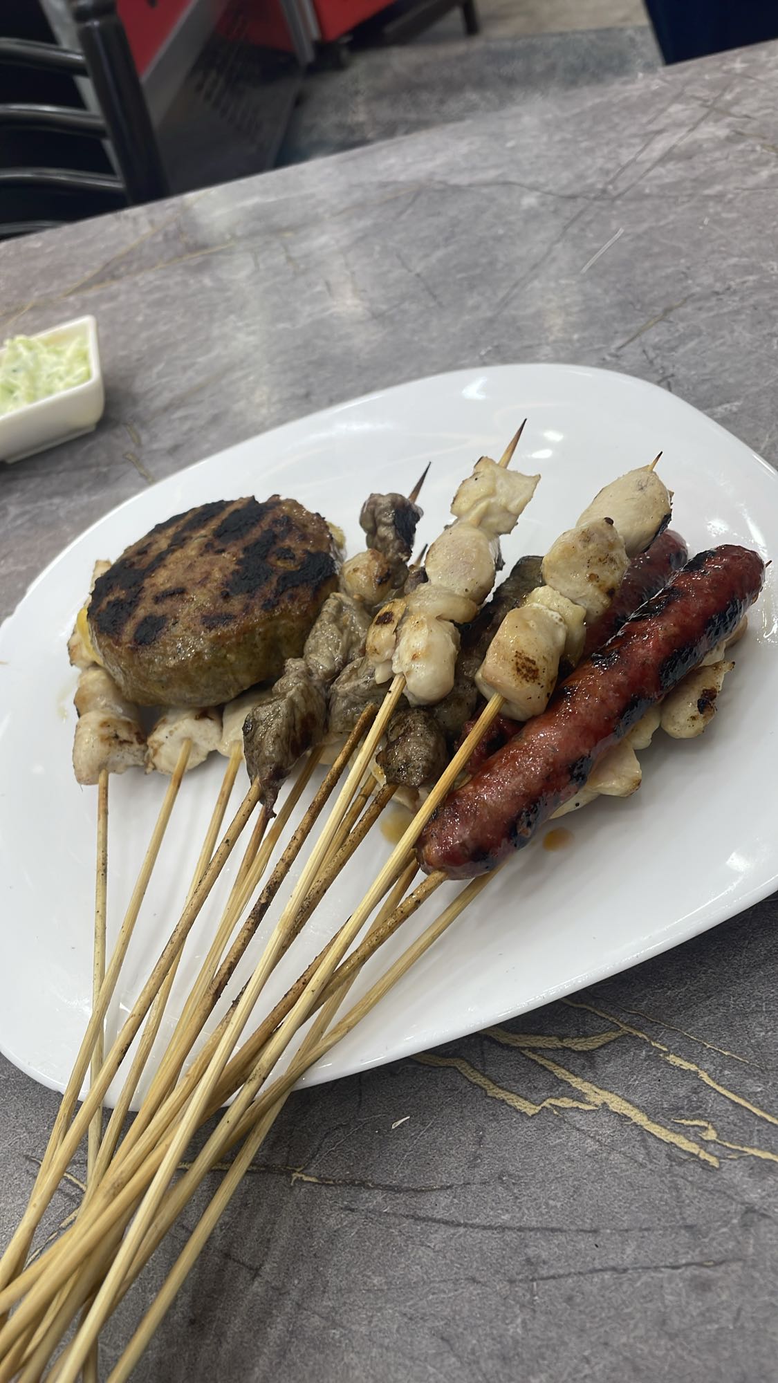 Brochettes mixtes grillées