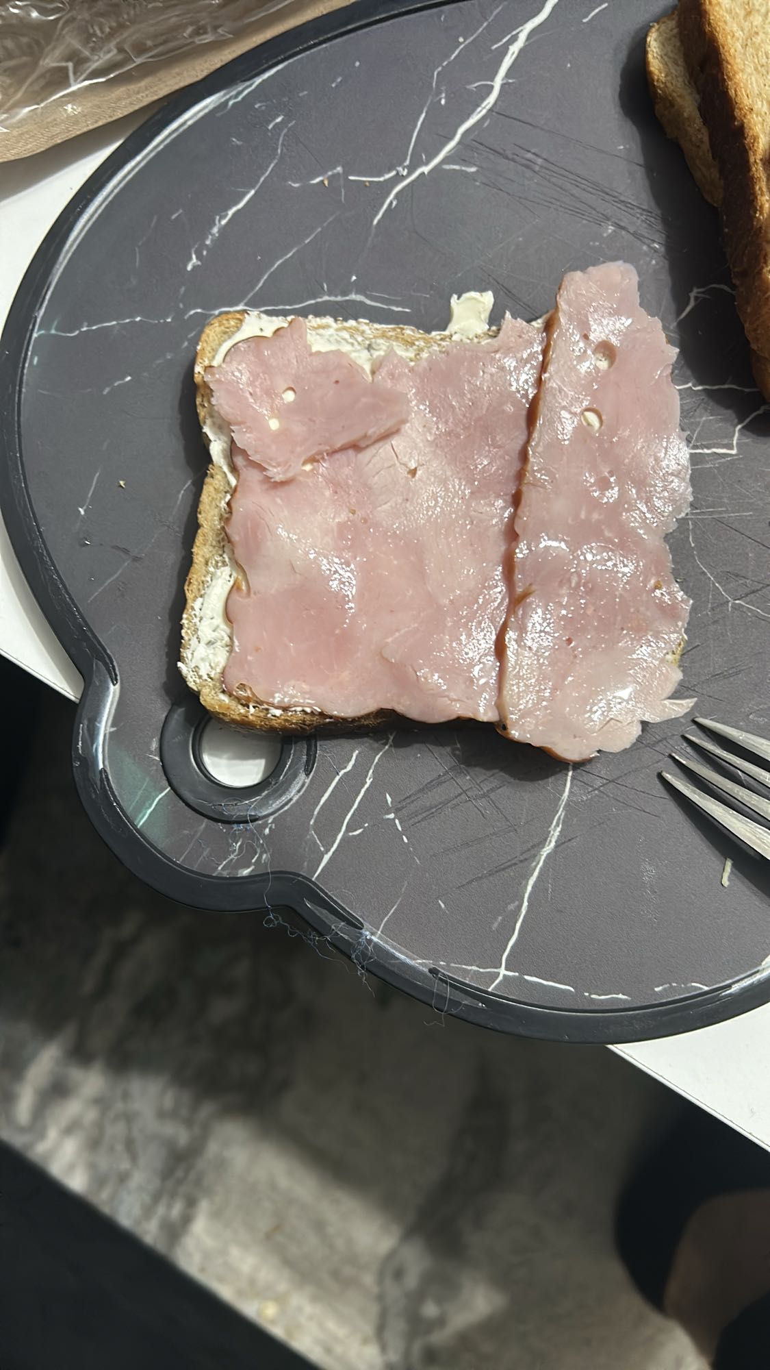 Ham Sandwich Open-Face