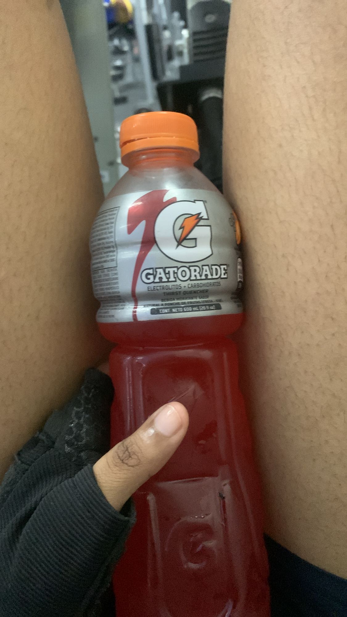 Gatorade rojo botella
