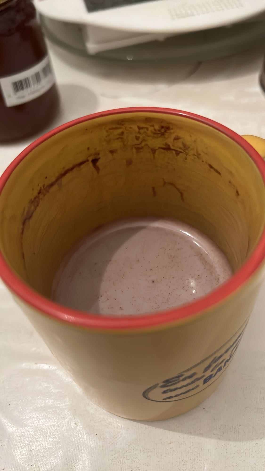 lait chocolaté chaud