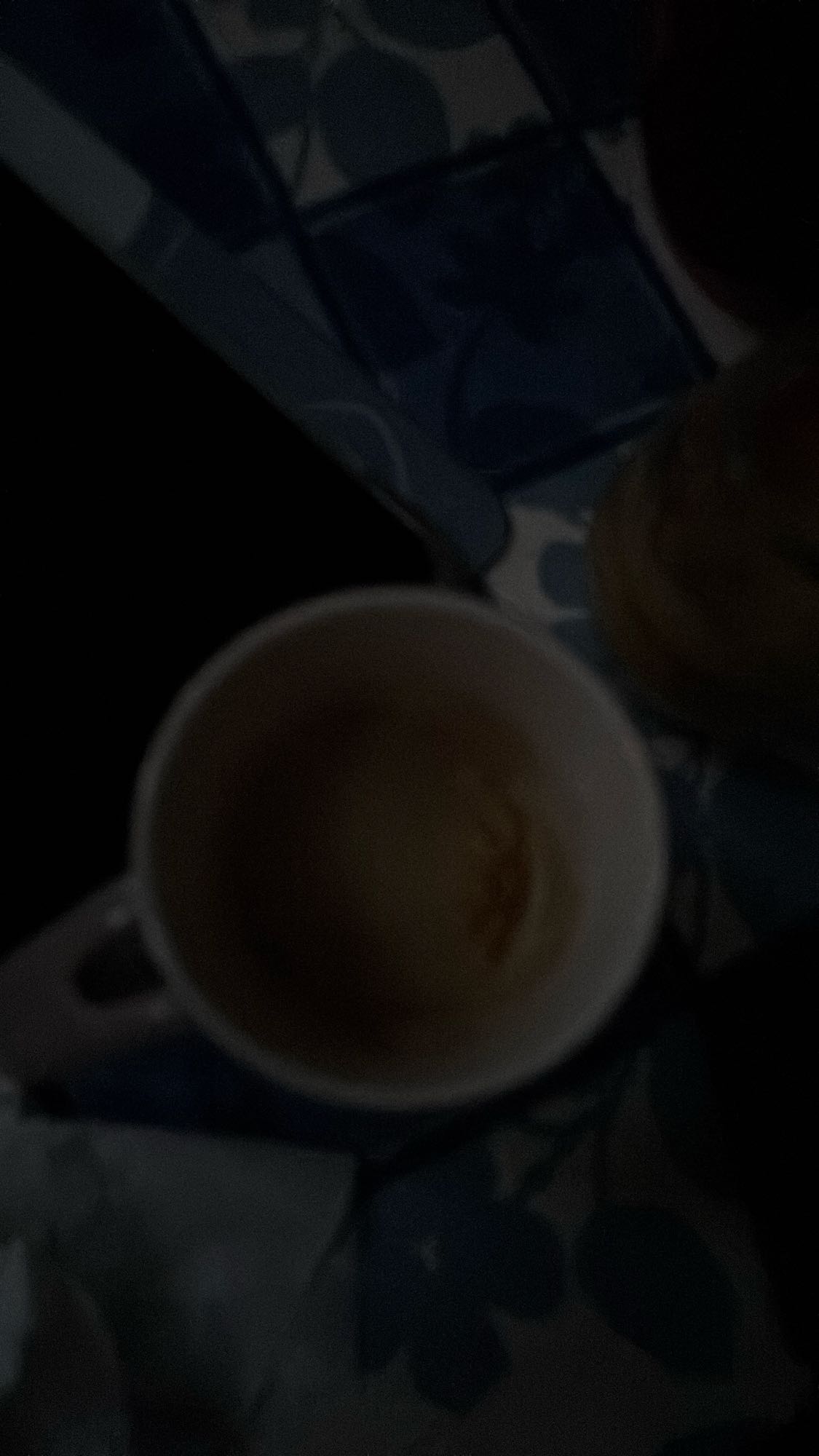 taza de café vacío