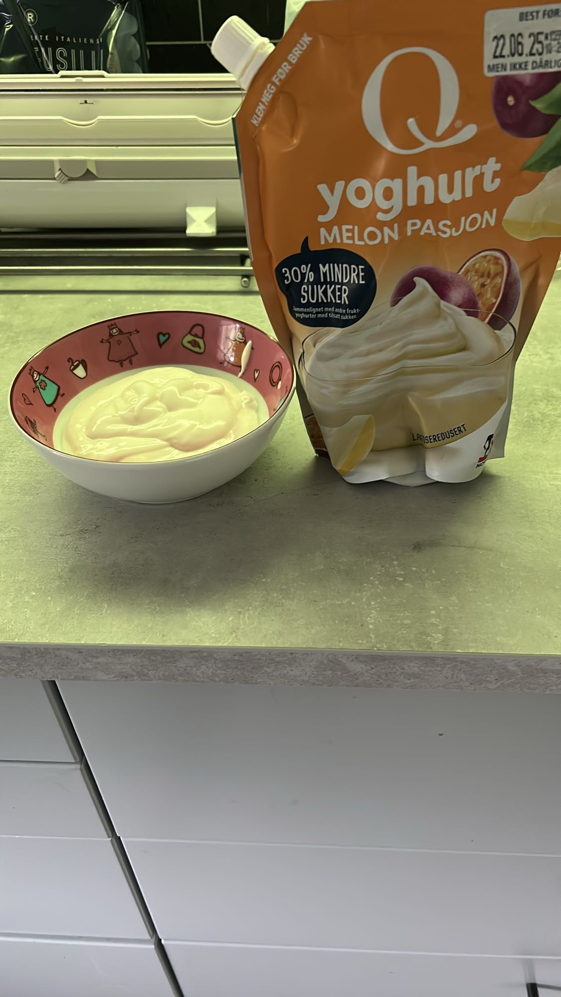 Yoghurt melon pasjon