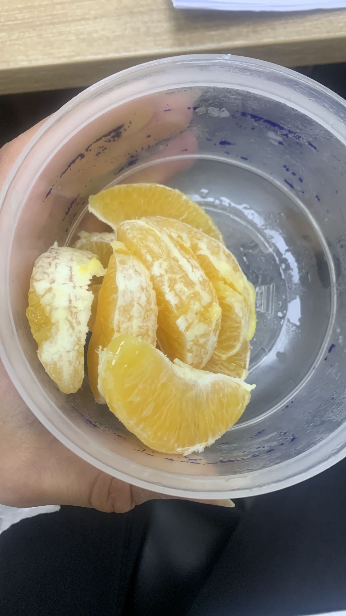 Orange slices cup