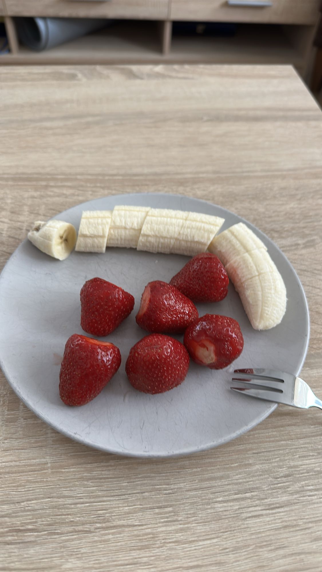 Banana and Strawberries
