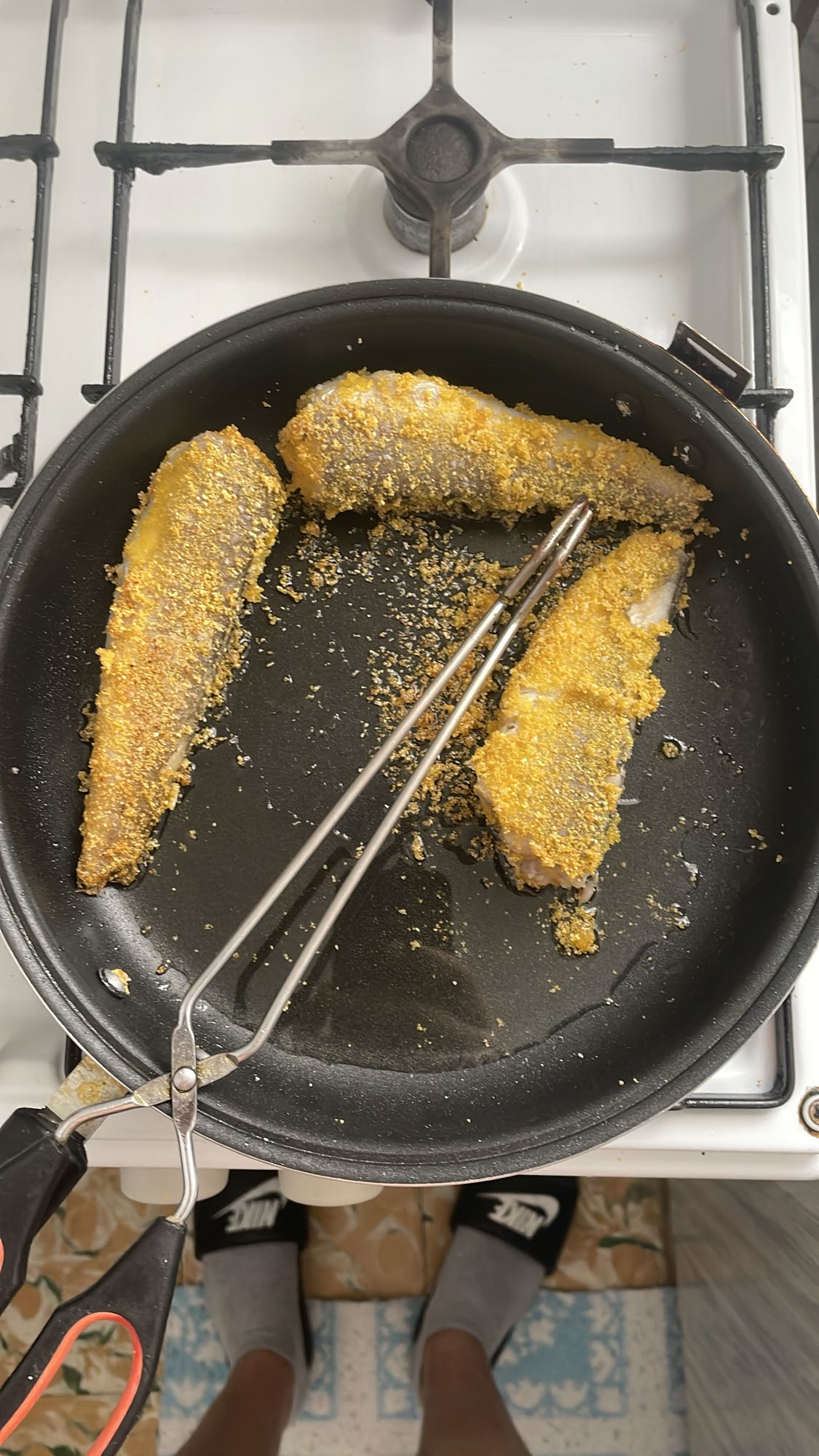 filetes de pescado empanizados