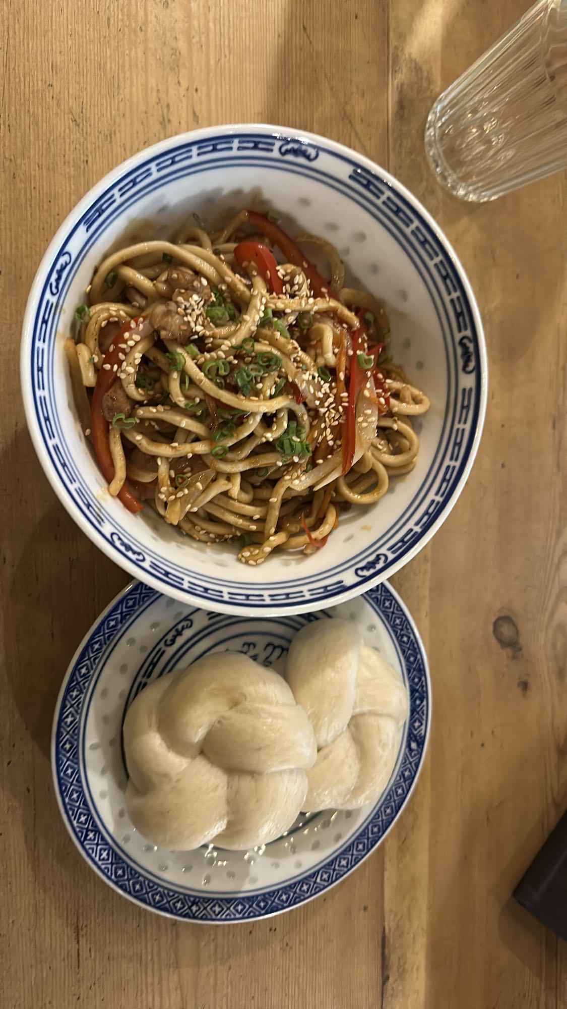Udon noodles with bao