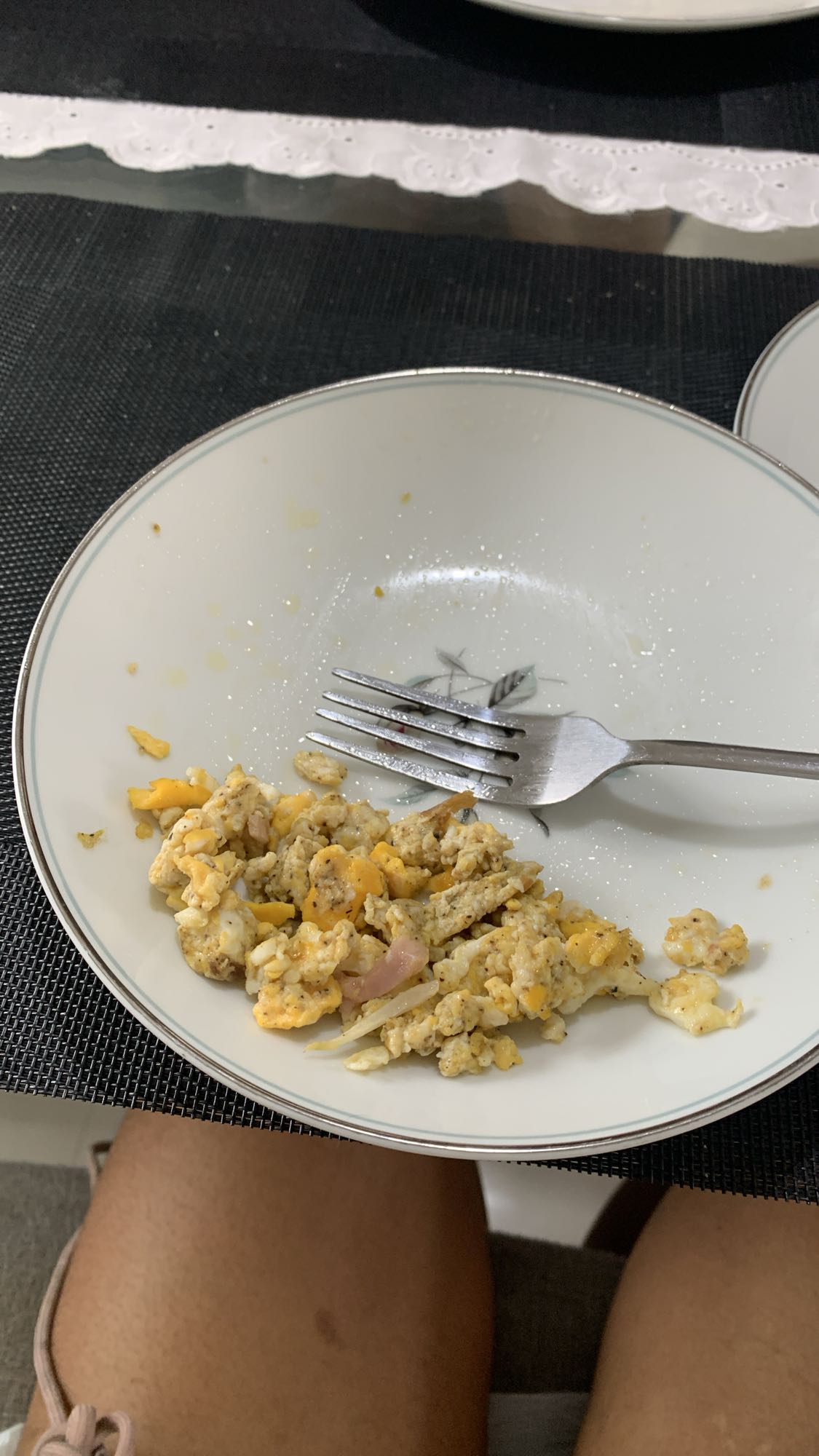 huevos revueltos con cebolla