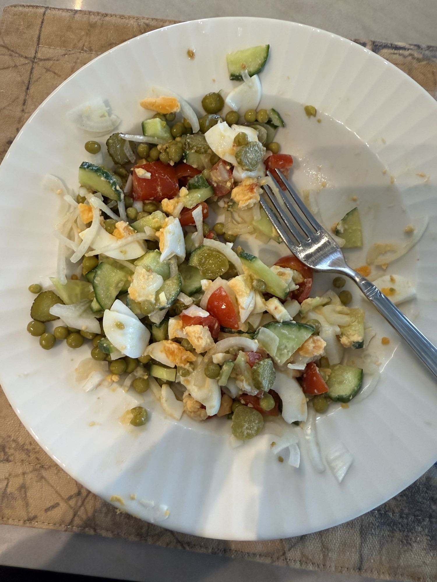Egg veggie salad