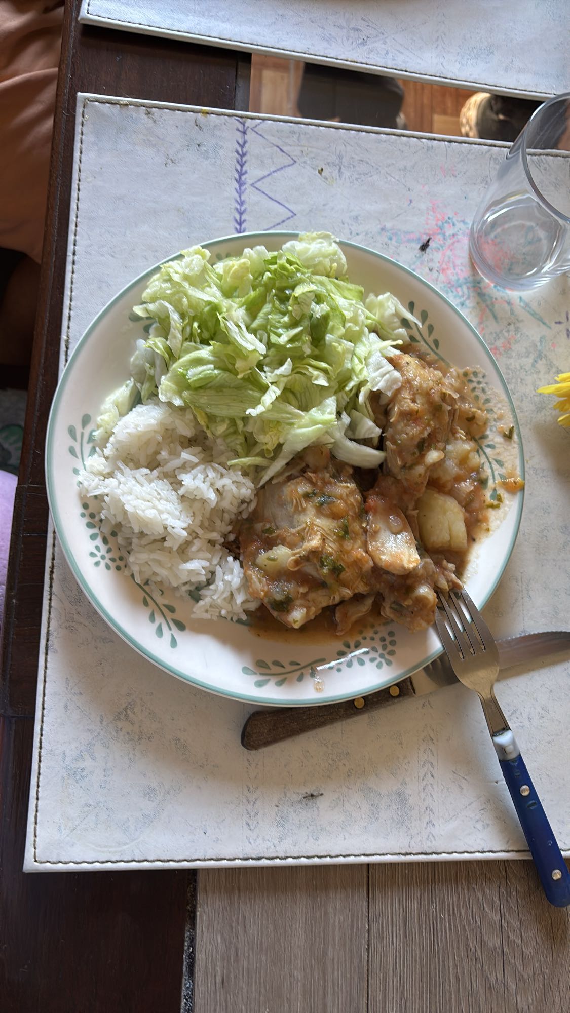 Pollo guisado con arroz